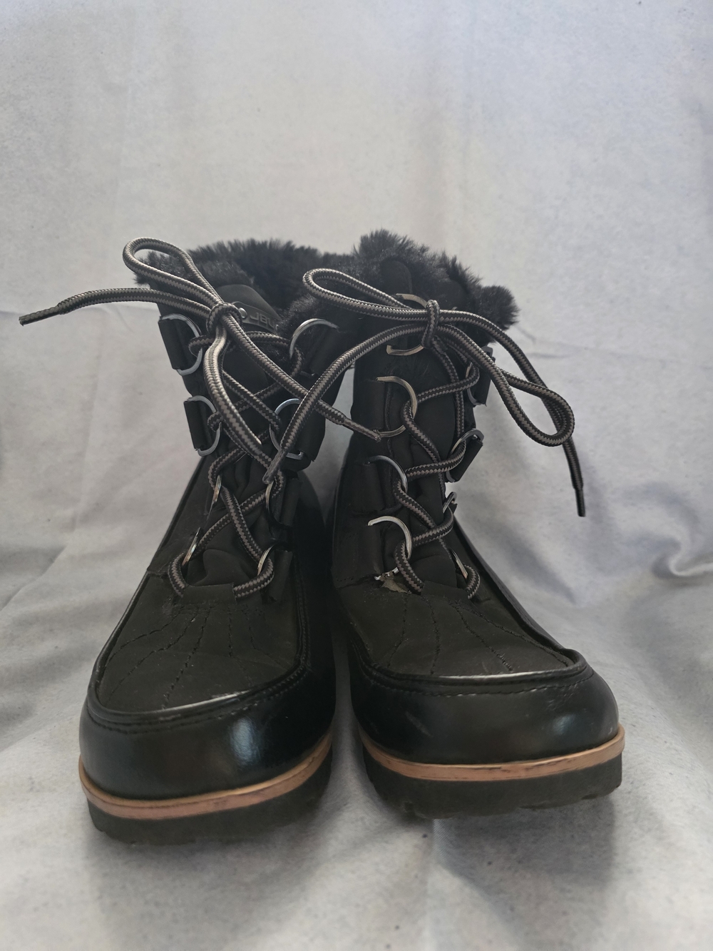 Women's Black JBL Lace-Up Ankle Winter Boot-